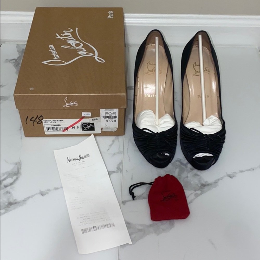 Christian Louboutin Very PLI 120 Satin heels 36.5